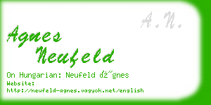 agnes neufeld business card